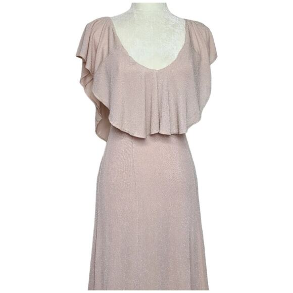 NWT SMYMM Renee Ruffle Blush Pink Special Occasion Maxi Dress XS ★DISCONTINUED★ - Picture 6 of 15